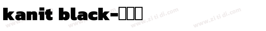 kanit black字体转换